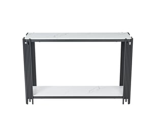 Console 0 tiroir(s)  coloris noir <strong>BEAUNIV</strong> <strong></strong> - longueur 123.5 cm - 123.5 cm