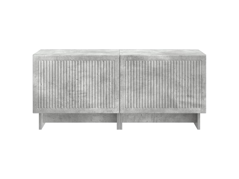  Meuble tv - banc tv - meuble de rangement gris béton bois d'ingénierie  - Conforama E