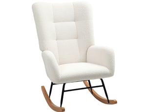 Fauteuil fixe  WISHDOR Tissu blanc