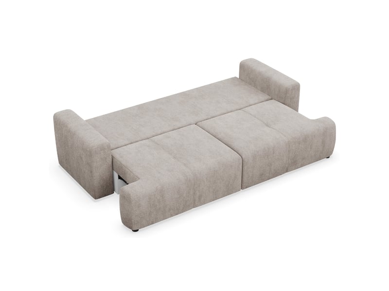  Selsey cobbly - canapé convertible - 244 cm - chenille onyx grège Cobbly - Conforama D