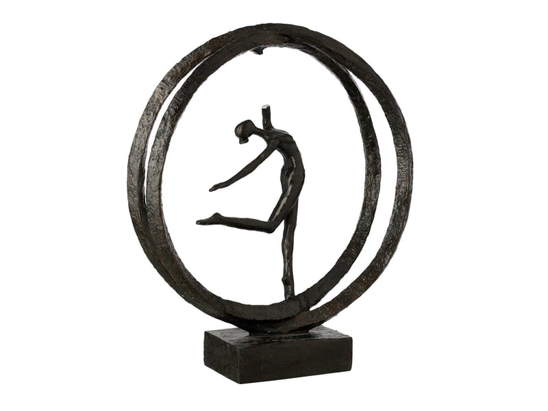  Statuette ballerine anneau ulric 41cm noir  - Conforama A