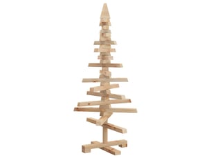 Sapin de noël - arbre de noël en bois pour décoration 90 cm bois massif de pin