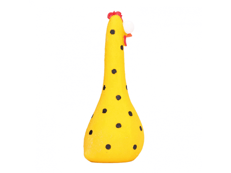  Statue de poulet à long cou, microlandschaft, statues de jardin en résine faites à la main pour décoration de jardin (jaune)  - Conforama E