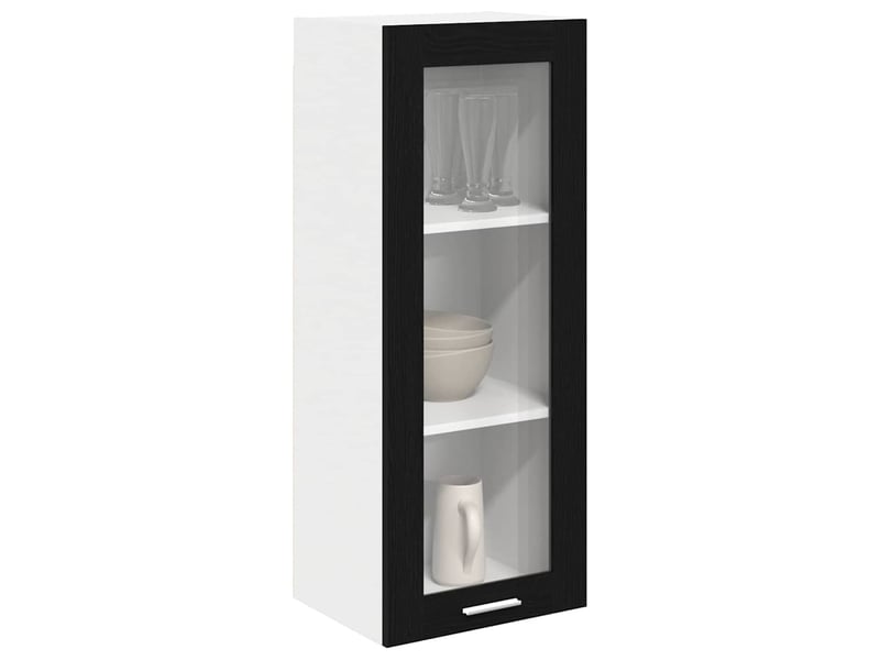  Meuble de rangement, armoire suspendue chêne noir 40x31x100cm bois d'ingénierie shl8150  - Conforama C