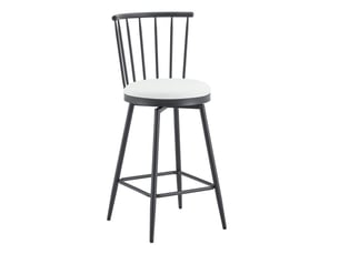 tabouret de bar <strong>HAUSS SPOLE</strong> - blanc hauteur d'assise 59 cm vendu Par 4
