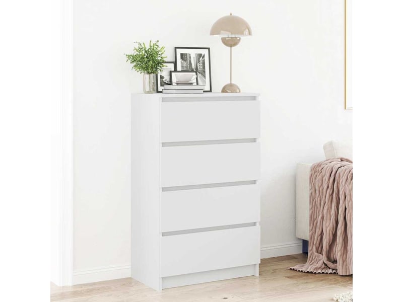  Buffet - bahut - meuble de rangement blanc 60x35x98,5 cm bois d'ingénierie  - Conforama C