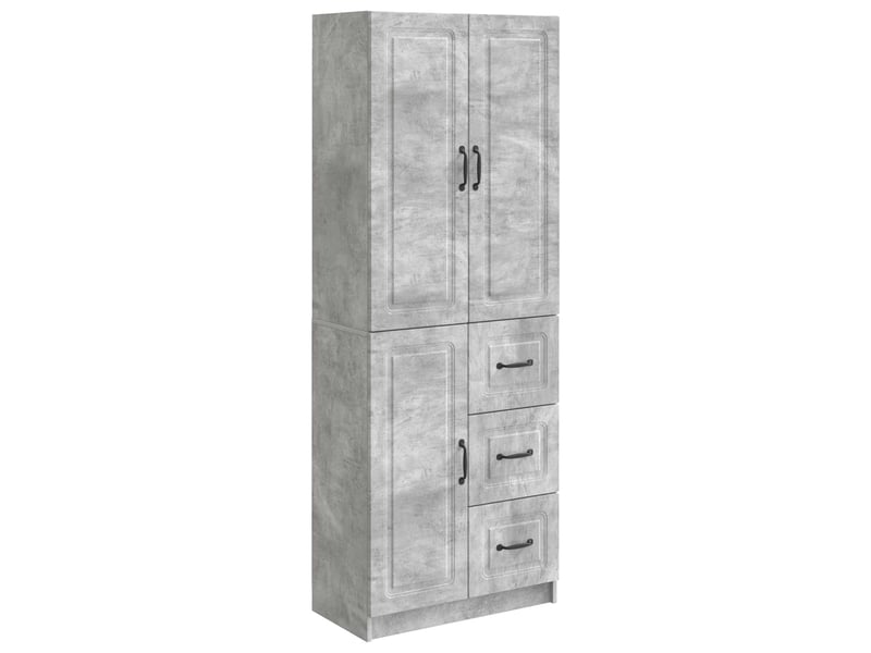  Buffet - ensemble de meubles 2 pc gris béton bois d'ingénierie  - Conforama A