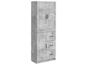 Buffet - ensemble de meubles 2 pc gris béton bois d'ingénierie