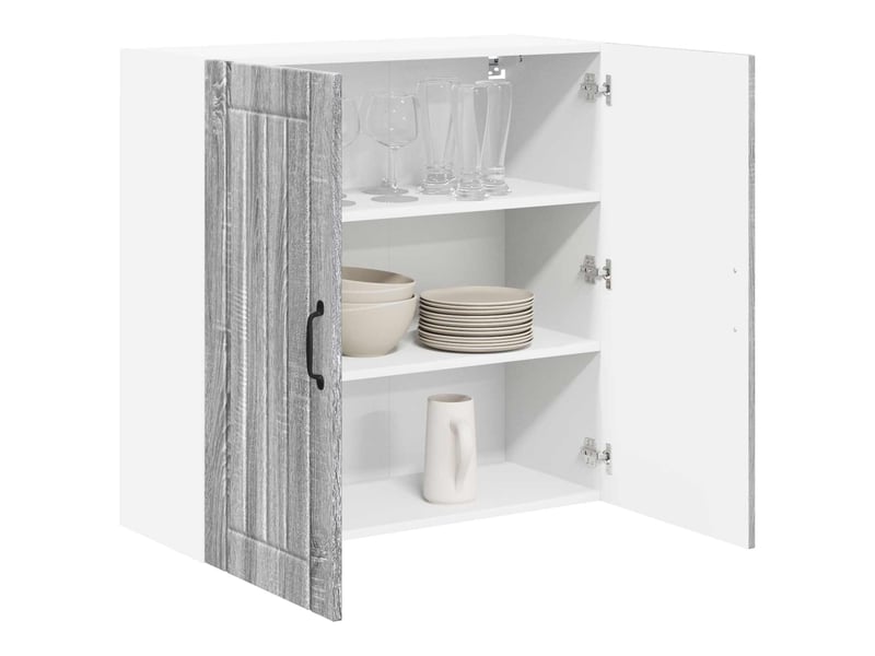 Meuble mural de cuisine, armoire de cuisine sonoma gris 80x31x80cm - Conforama C