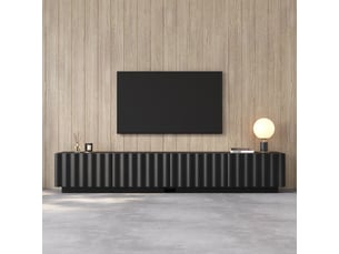 Meuble tv coloris noir 200 cm