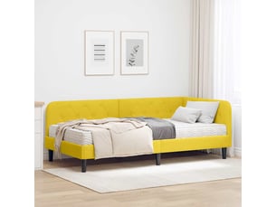 Lit simple 90x200 cm    coloris jaune