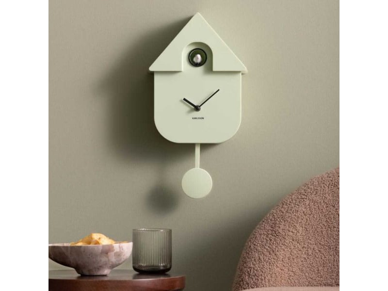  Horloge murale moderne cuckoo vert clair  - Conforama B