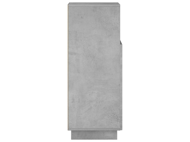  Armoire de salle de bain, meuble de rangement gris béton 36.5x38x95 cm  - Conforama E