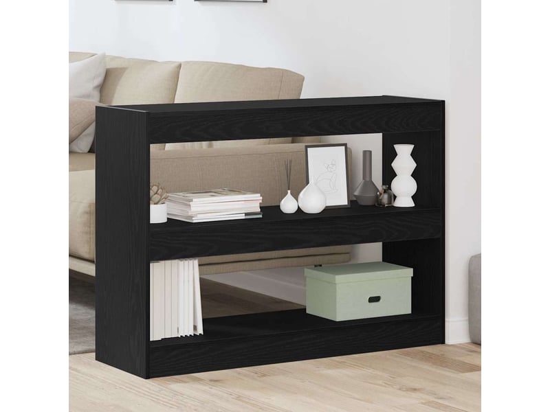 Bibliothèque 2 niveaux, armoire à livres 100 x 30 x 72 cm bois d'ingénierie shl3892 - Conforama D