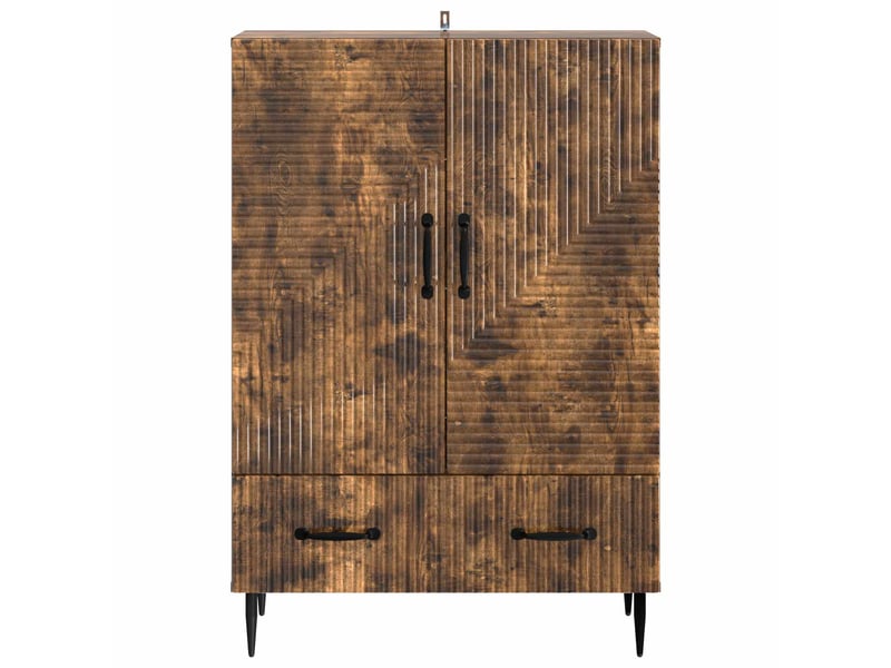 Buffet - bahut - meuble de rangement chêne fumé 66 x 34,5 x 95 cm bois d'ingénierie - Conforama E