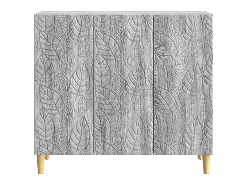  Buffet - bahut - meuble de rangement sonoma gris 89 x 34,5 x 80 cm bois d'ingénierie  - Conforama E