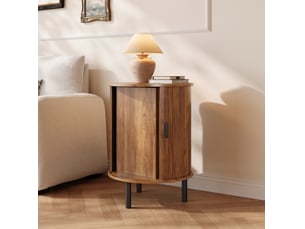 Table basse rond(e) coloris bois foncé TCQPZ  - 48 cmx48 cm