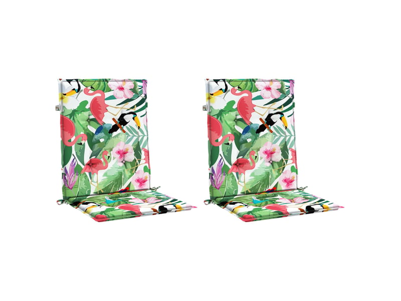  Lot de 2 coussins de dossier,  coussins de dos, tissu oxford vert et rose cf59453  - Conforama C