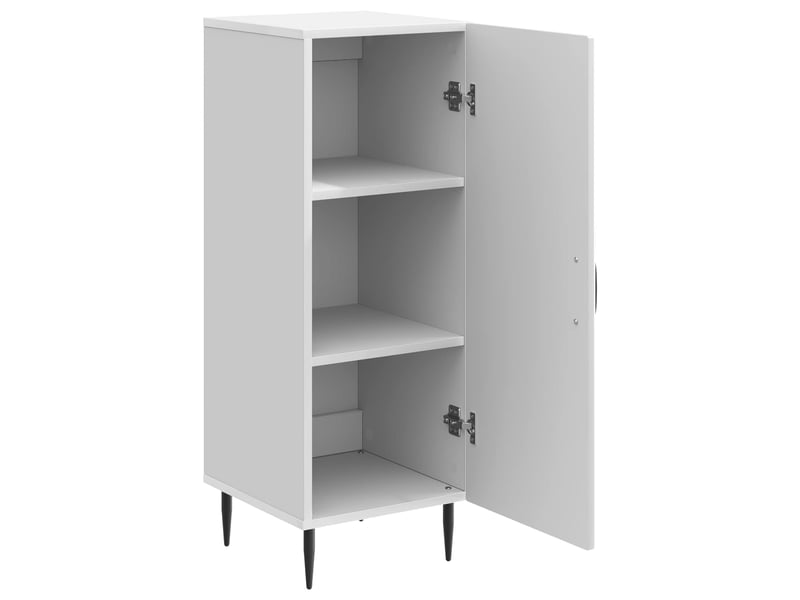 Buffet - bahut - meuble de rangement blanc brillant 33 x 34,5 x 89,5 cm bois d'ingénierie - Conforama E