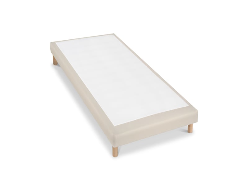 Sommier tapissier simili faro - beige - 100x190 3SO0207181019.8424 - Conforama B