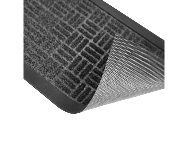  Tapis d'entrée grattoir jason 25x75cm noir  - Conforama B
