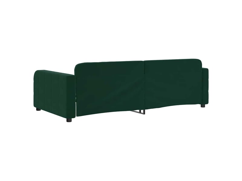  Lit simple- lit adulte -  lit de repos sans matelas vert foncé 100x200 cm velours  - Conforama D