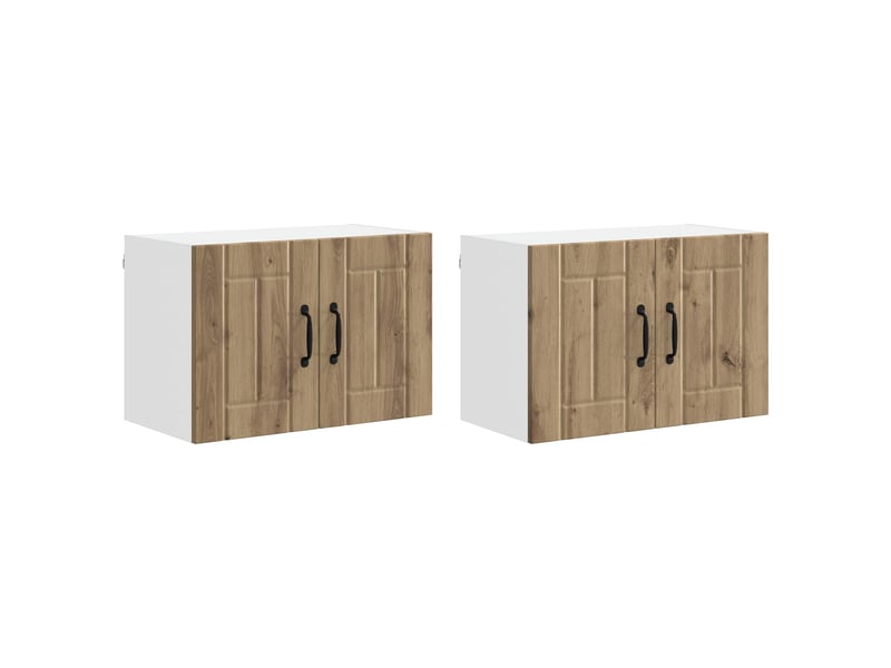  Armoire de cuisine 2 pcs chêne artisanal bois d'ingénierie shl7807  - Conforama A