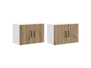 Armoire de cuisine 2 pcs chêne artisanal bois d'ingénierie shl7807