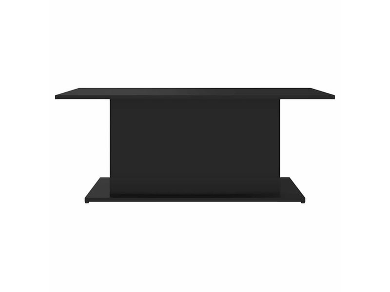  Table basse rectangulaire | table de salon noir 102x55,5x40 cm bois d'ingénierie  - Conforama D