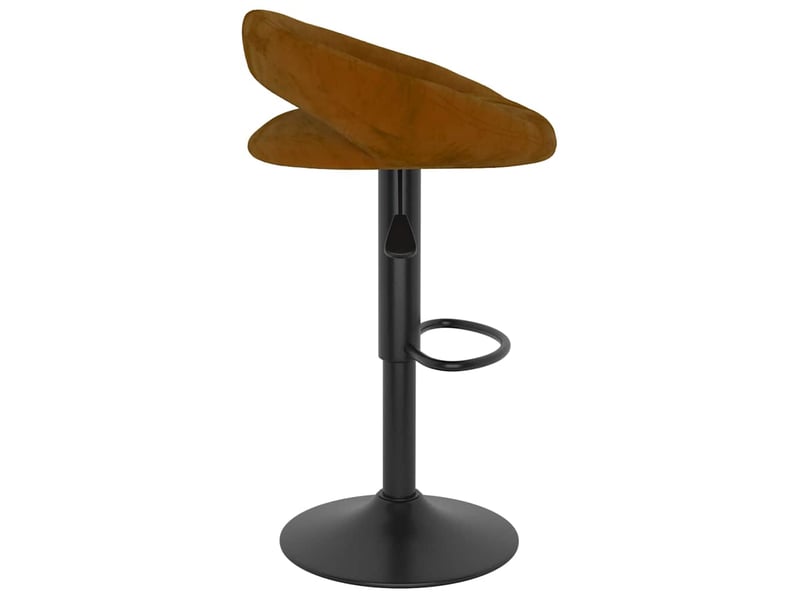  Lot de 2 tabouret de bar, chaise de bar marron velours shl25679  - Conforama E