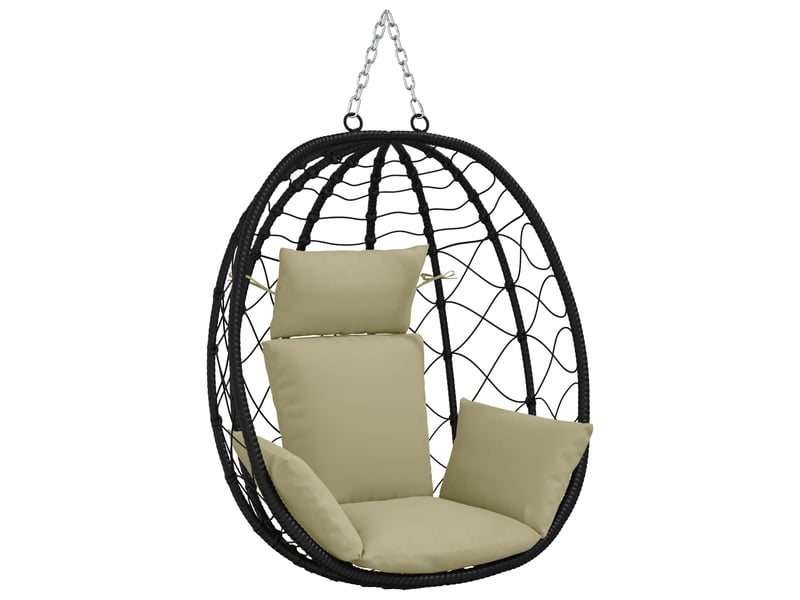 Coussin pour balançoire de chaise d'œuf, coussin d'intérieur et d'extérieur adirondack putten 100 % polyester vert clair cf50080 - Conforama A