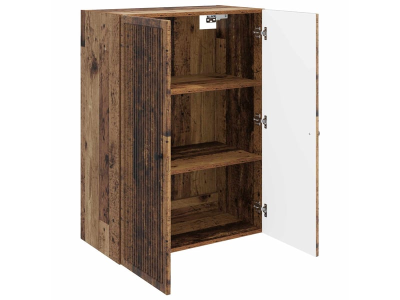  Armoire murale salon bois ancien 66x34,5x90cm bois d'ingénierie shl3644  - Conforama C