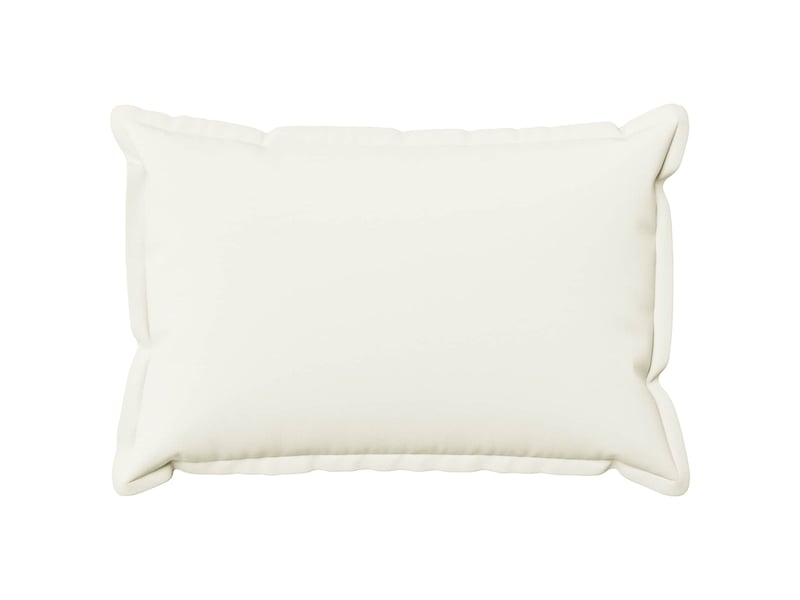  Lot de 2 housses de coussin houten blanc 50 x 75 cm lin synthétique cf49492  - Conforama A