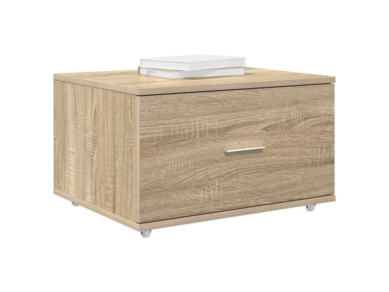  Armoire de rangement bureau, armoire à tiroirs 55 x 45 x 31 cm chêne sonoma  - Conforama C