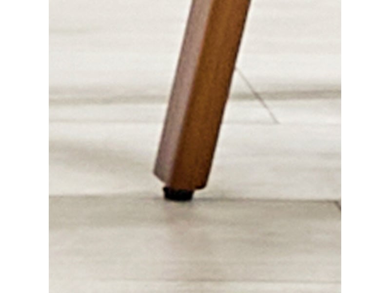  Tabouret de bar avec dossier ergonomique et repose-pieds en métal, assise rembourrée en bois et simili cuir blanc  - Conforama E
