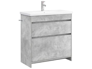 Ensemble de mobilier de salle de bain gris béton shl4802