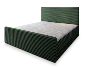 Lit avec rangement 180x200 cm <strong>MASSENO</strong> <strong></strong> coloris vert