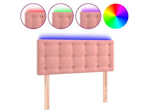 Tete de lit A poser largeur 80 cm rose
