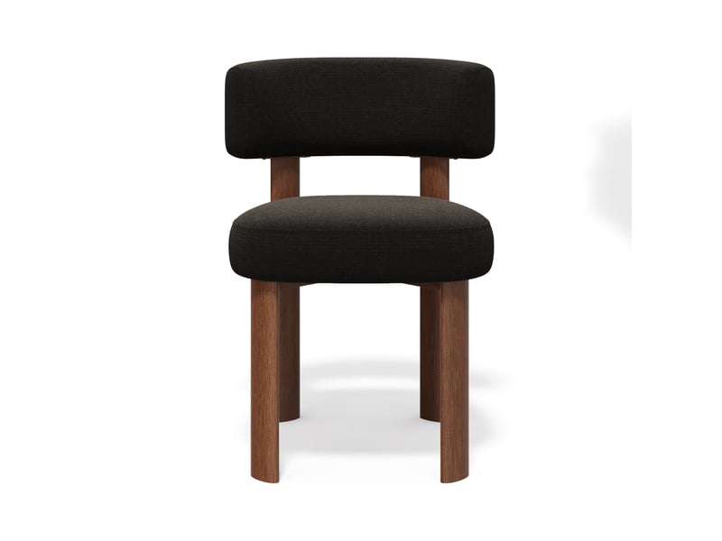  Lot de 2 chaises en velours chenillé noir rich SC47VCN - Conforama C