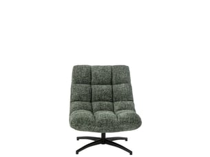 Fauteuil matelassé en tissu corentin 95cm vert