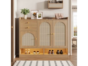 Meuble à chaussures 20 paire(s) <strong></strong> <strong></strong> coloris naturel