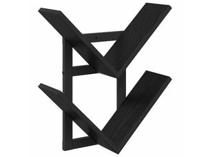 Étagère flottante, étagère murale chêne noir 43 x 15 x 47 cm cf42297