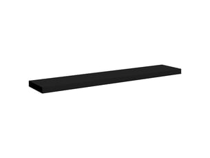 Étagère flottante, étagère murale noir 120x23,5x3,8 cm mdf cf42316