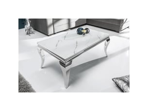 Table basse rectangulaire coloris argenté <strong>MEUBLORAMA</strong> <strong></strong> - 60 cmx100 cm