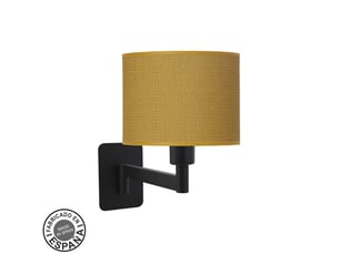 Applique murale fabrilamp moda noir jaune 1 x e14 26x17x28 cm