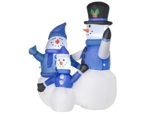 Bonhomme de neige gonflable de 120 cm, décoration de noël extérieure imperméable