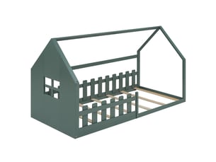 Lit cabane 90x200 cm    coloris vert