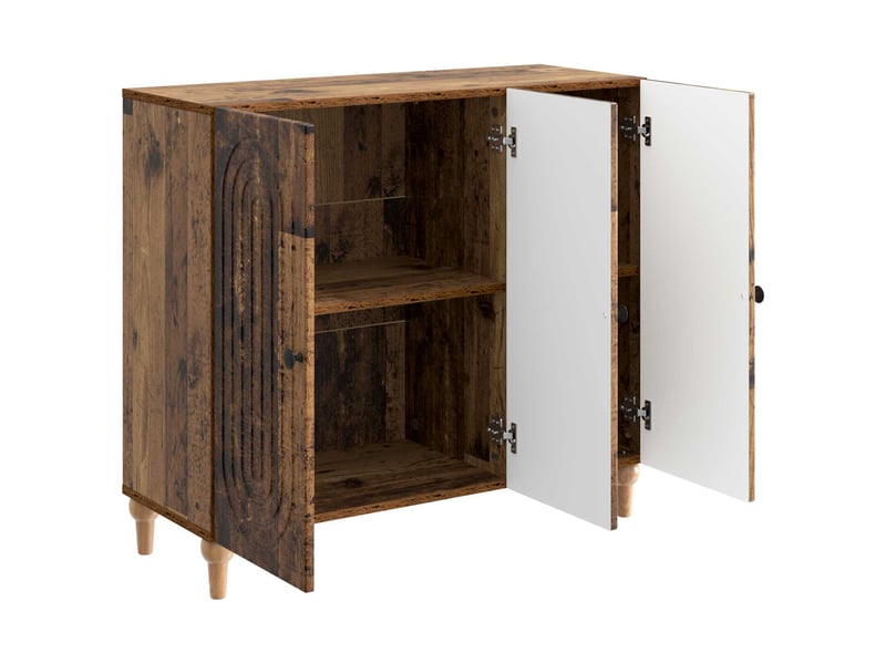  Buffet - bahut - meuble de rangement bois ancien 89 x 34,5 x 80 cm bois d'ingénierie  - Conforama E
