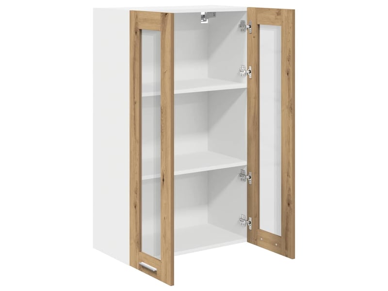  Meuble de rangement cuisine, armoire suspendue chêne artisanal 60x31x100cm shl1901  - Conforama E