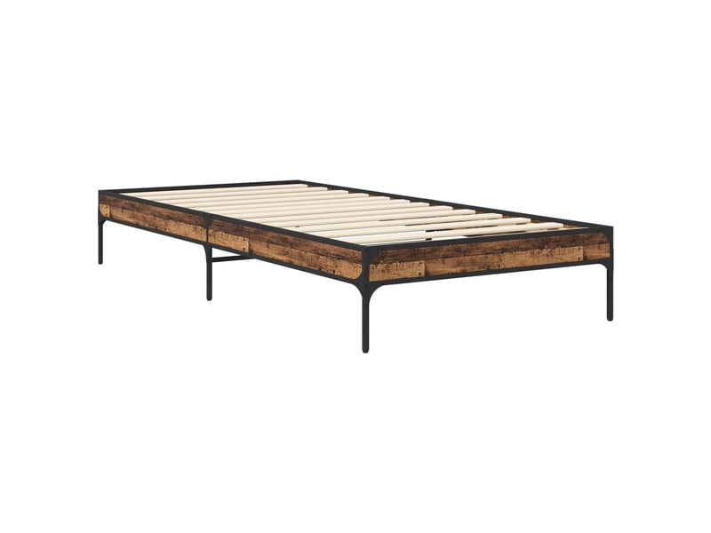  Lit simple- lit adulte -  cadre de lit bois ancien 80 x 200 cm bois d'ingénierie  - Conforama B